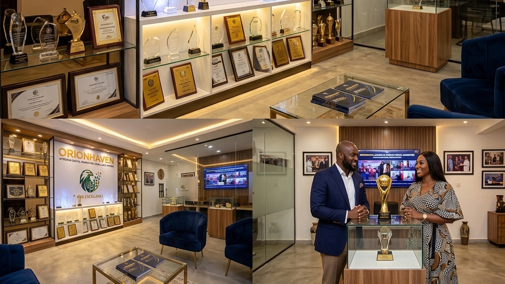 Orionhaven Award Showroom and Industry Recognition Trophies